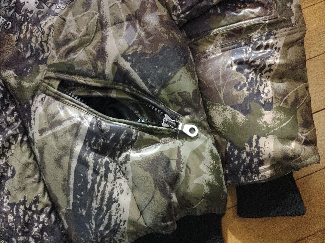 東レバウオ迷彩ファー付きフードジャケット