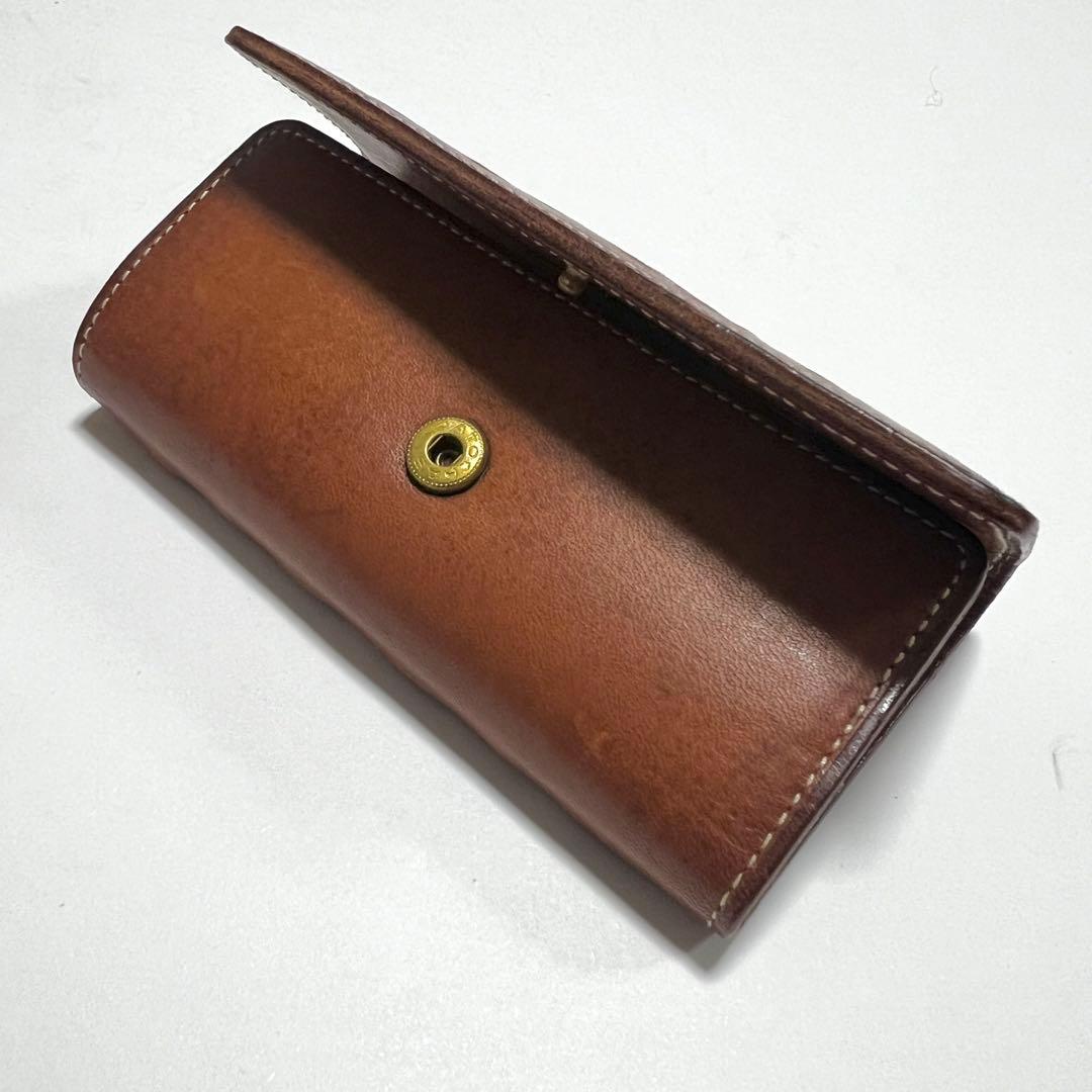 ゲンテン✨genten カットワーク キーケース 5連 レザー ブラウン