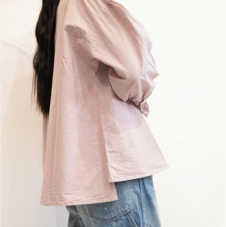 新品✨ grin CLダンプピンタックシャツ アイスグレー