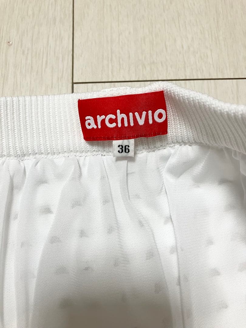 (美品)アルチビオarchivio モックネック・メッシュスカート サイズ36