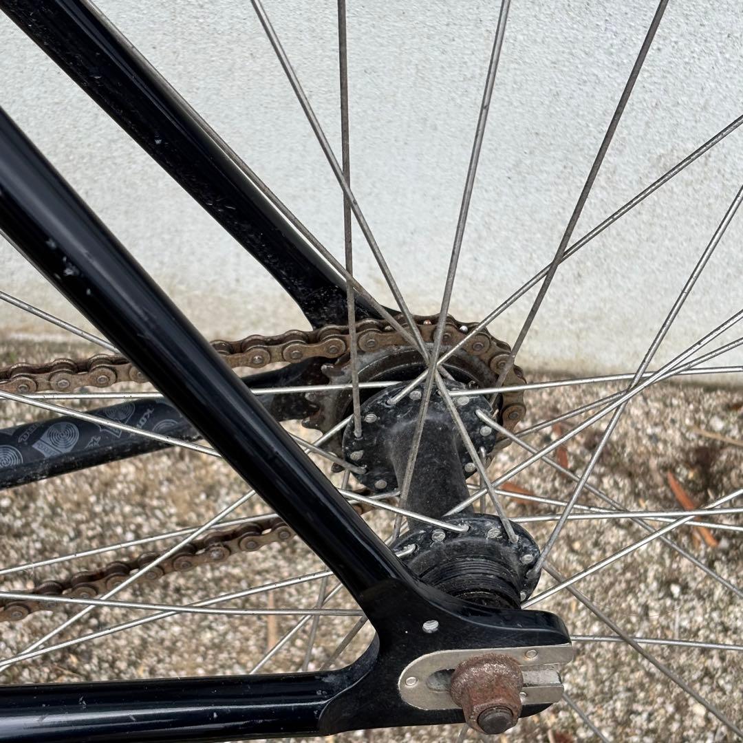 【良品】KONA シングルスピードバイク　ブラック×ブルー×ホワイトカラー