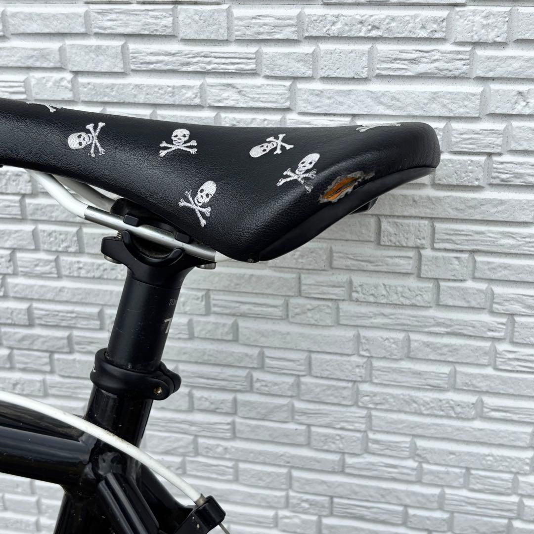 【良品】KONA シングルスピードバイク　ブラック×ブルー×ホワイトカラー