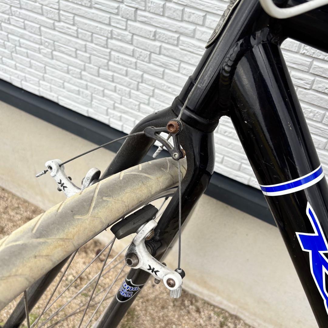 【良品】KONA シングルスピードバイク　ブラック×ブルー×ホワイトカラー