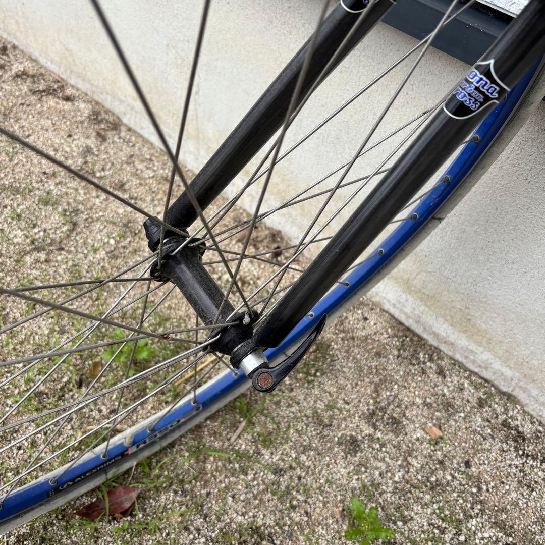 【良品】KONA シングルスピードバイク　ブラック×ブルー×ホワイトカラー