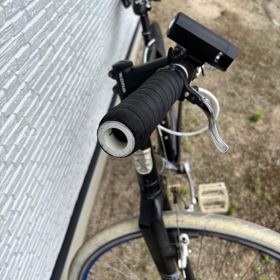 【良品】KONA シングルスピードバイク　ブラック×ブルー×ホワイトカラー