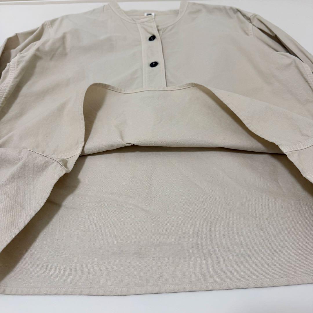 マーガレットハウエル MHL. バンドカラーシャツ コットン　アイボリー　1 M