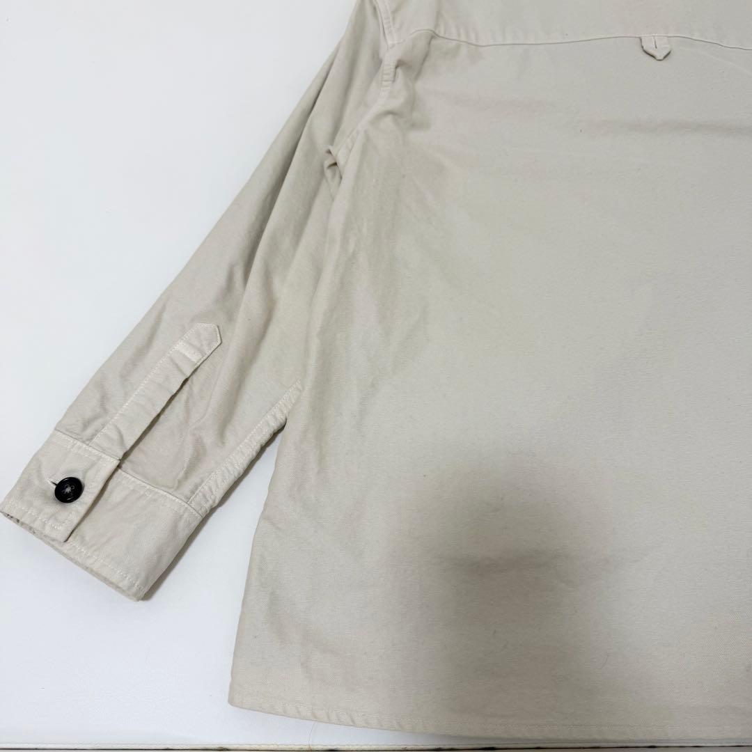 マーガレットハウエル MHL. バンドカラーシャツ コットン　アイボリー　1 M