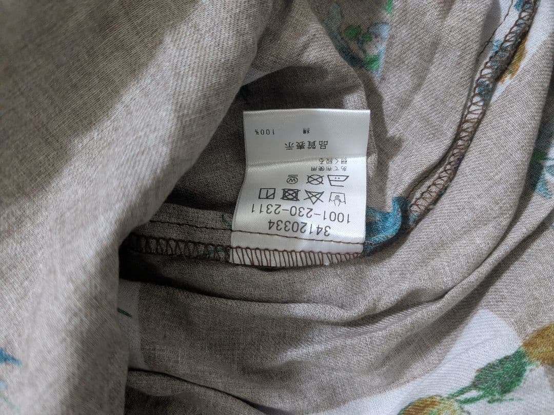 SUPER HAKKAコットンビエラ スクエアウィンドウプリントワンピース