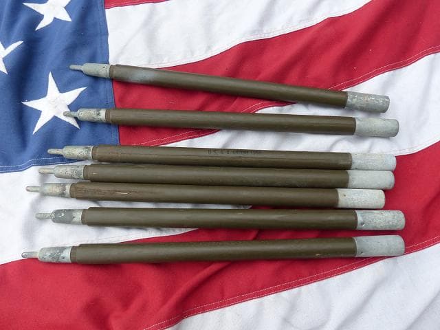 1953” 米軍実物 ナム戦 デッド!　テントポール　7本セット 軍幕 239