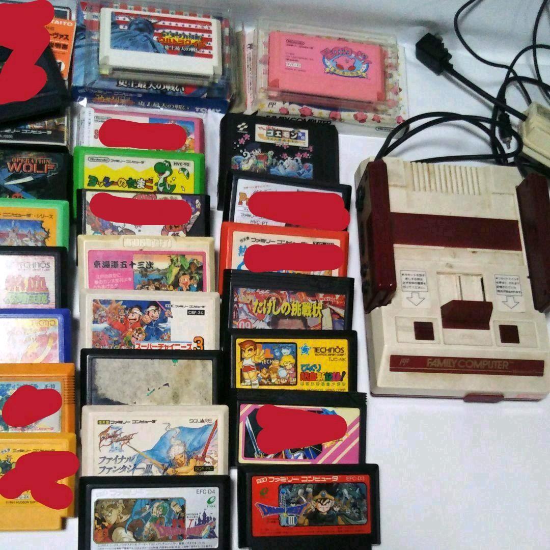 ファミコン本体【動作確認済み】と２２カセット