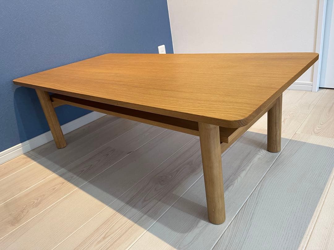 無印良品　木製ローテーブル　MUJI オーク材　センターテーブル　美品　リビング