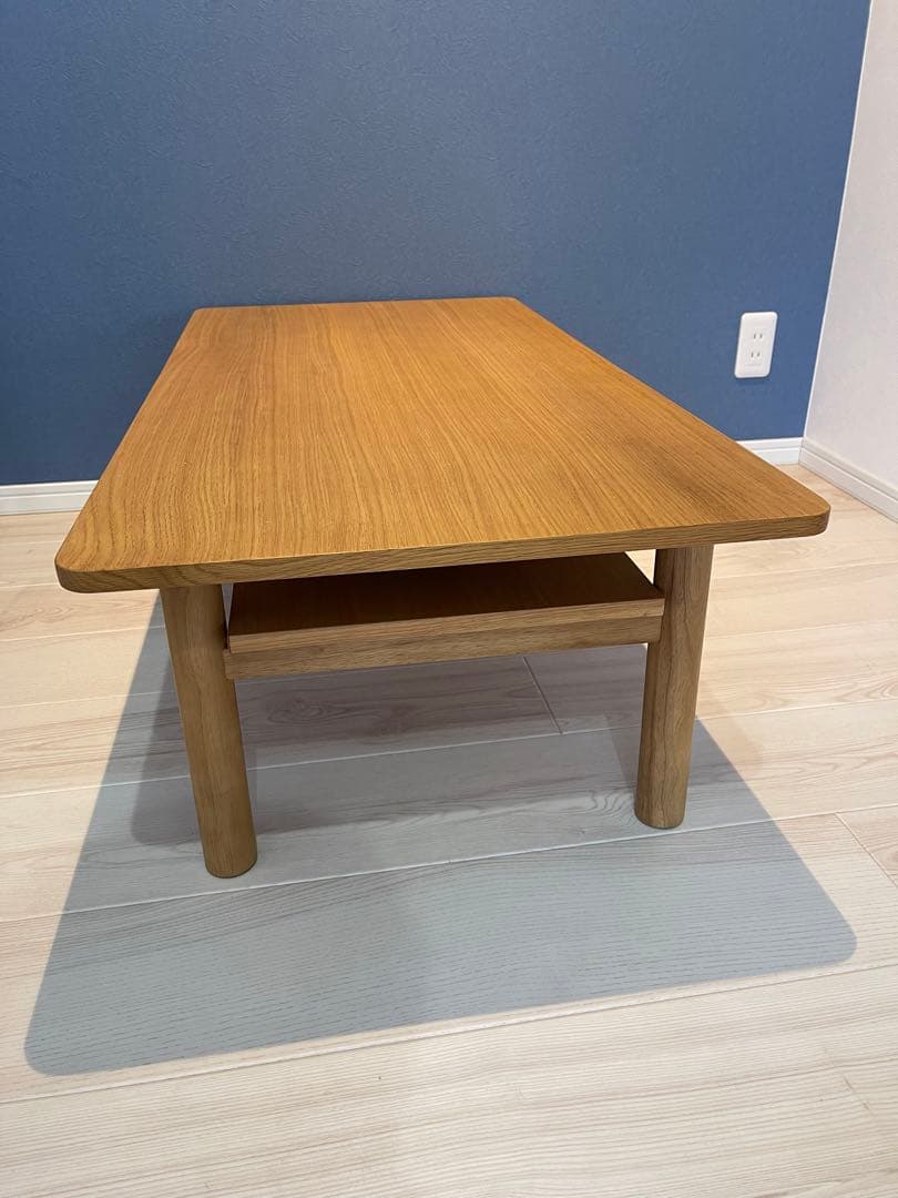 無印良品　木製ローテーブル　MUJI オーク材　センターテーブル　美品　リビング