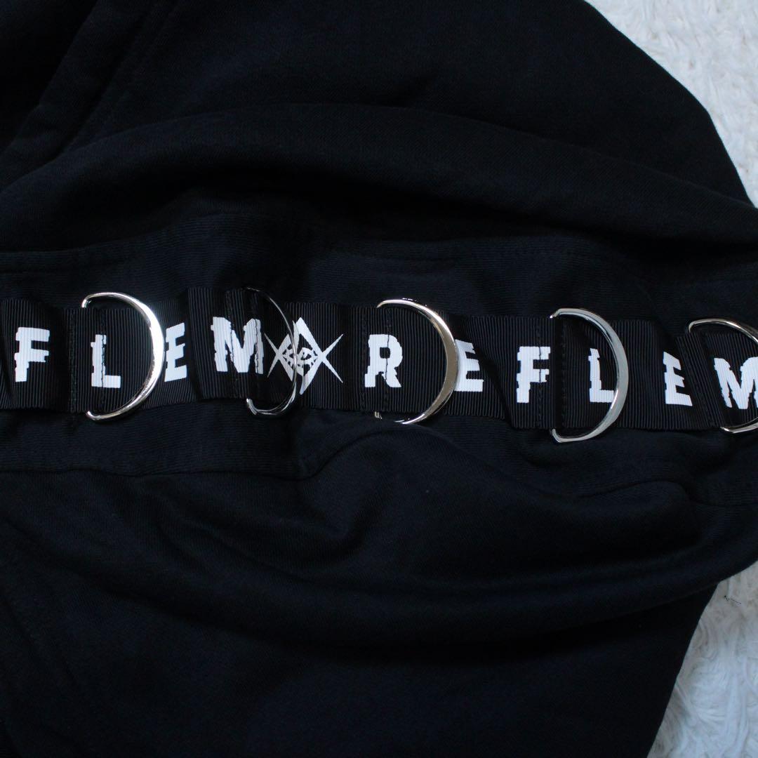 REFLEM レフレム DリングロゴテープZIPパーカー ブラック フリー