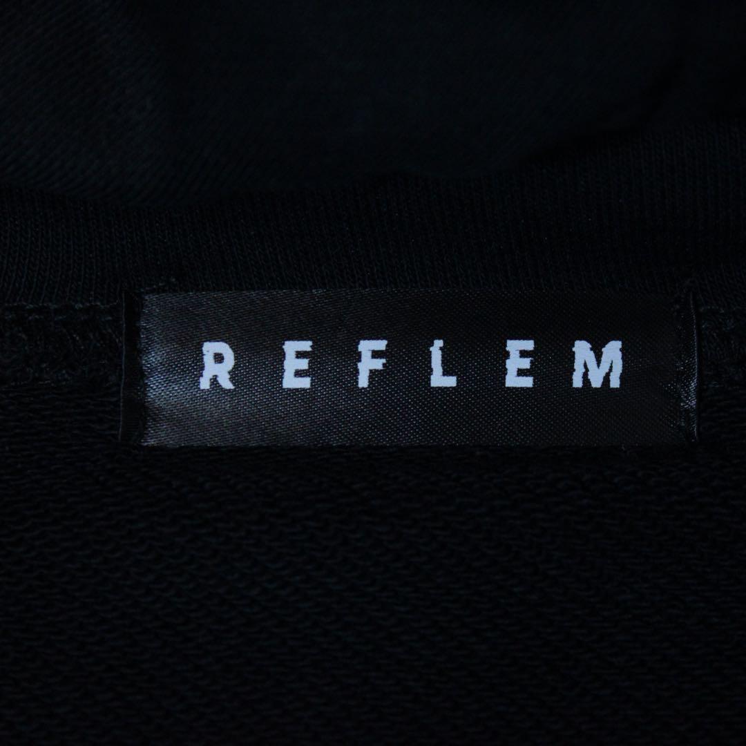 REFLEM レフレム DリングロゴテープZIPパーカー ブラック フリー