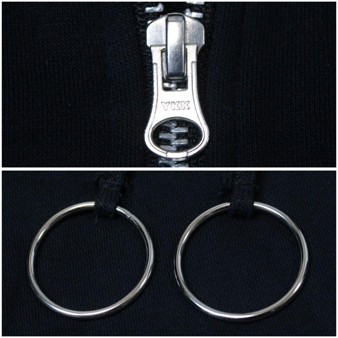 REFLEM レフレム DリングロゴテープZIPパーカー ブラック フリー