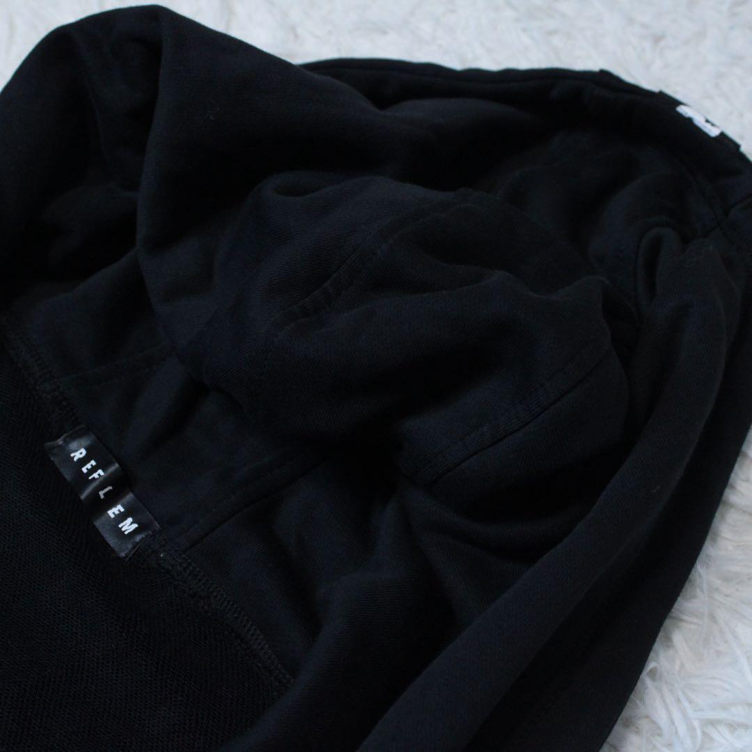 REFLEM レフレム DリングロゴテープZIPパーカー ブラック フリー