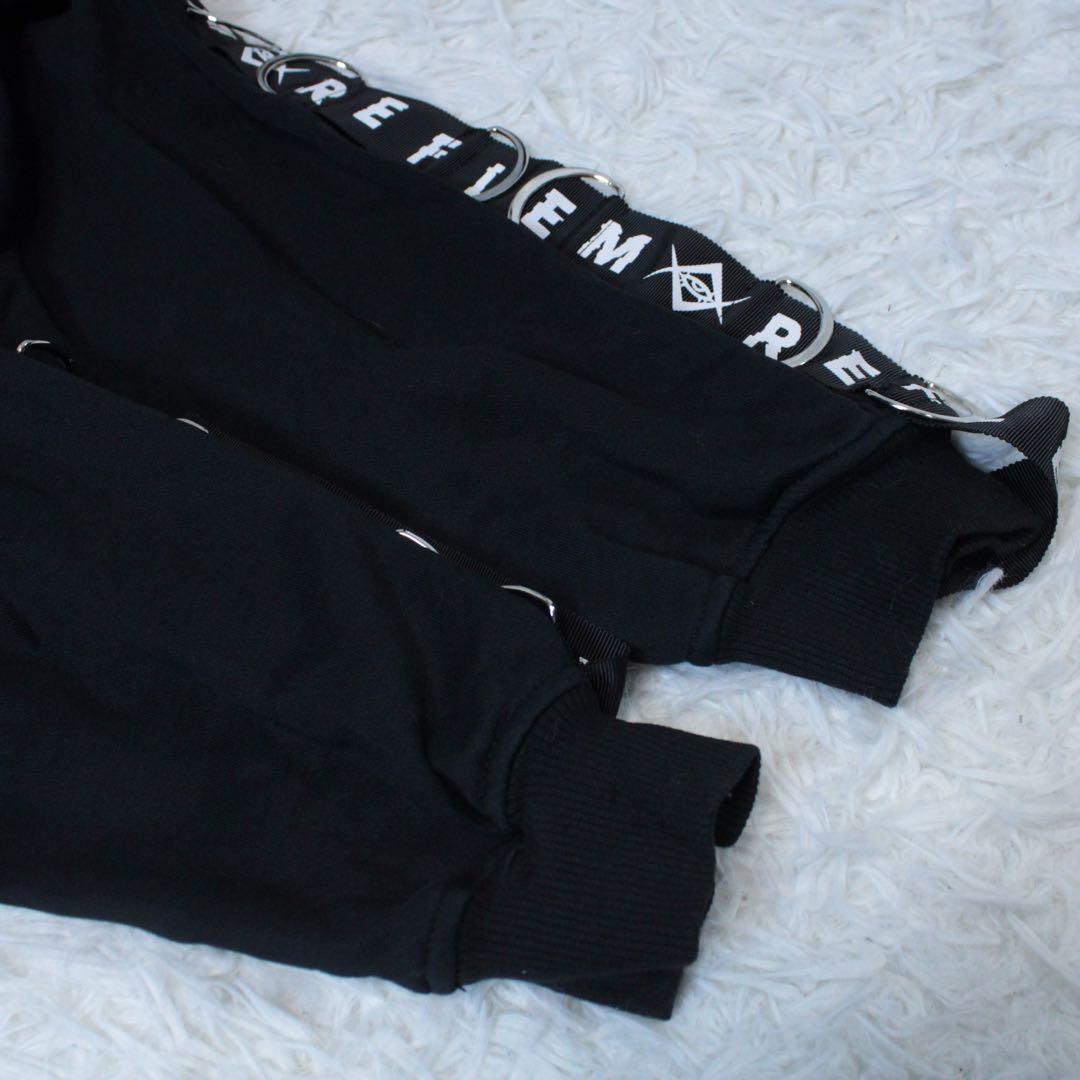 REFLEM レフレム DリングロゴテープZIPパーカー ブラック フリー