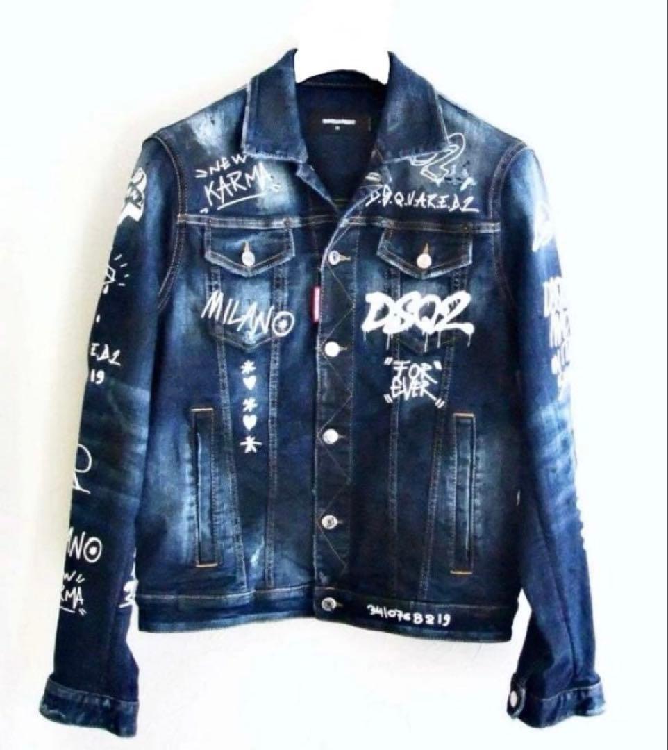 定価14万 22SS極レア・超名作・極美品 グラフィック デニムJACKET44