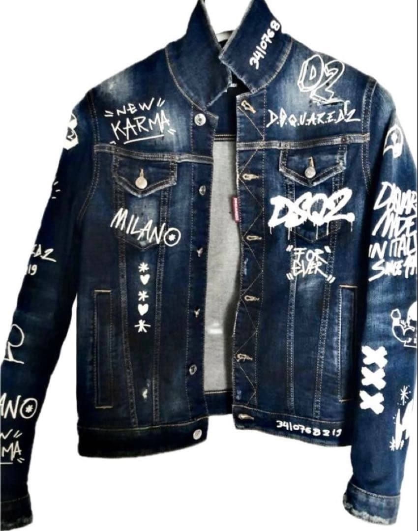 定価14万 22SS極レア・超名作・極美品 グラフィック デニムJACKET44