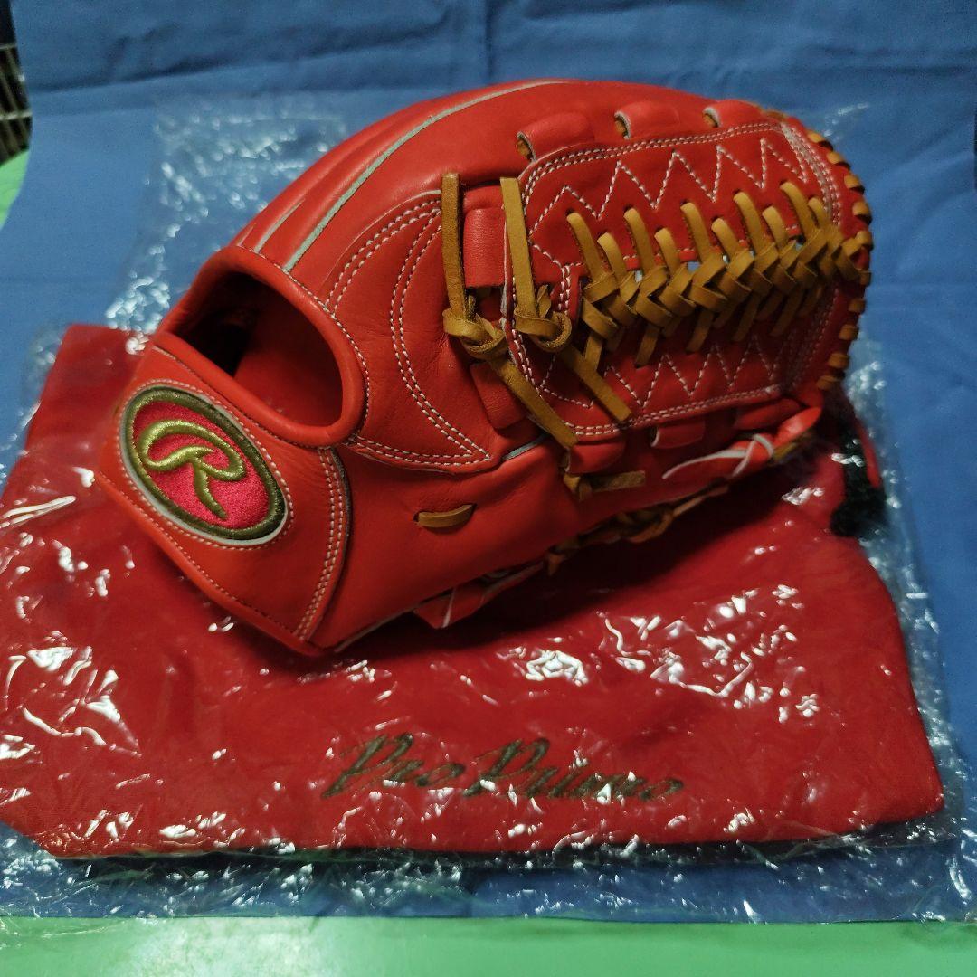 Rawlings Pro Primo 内野手用グローブ オレンジ×ライトブラウン