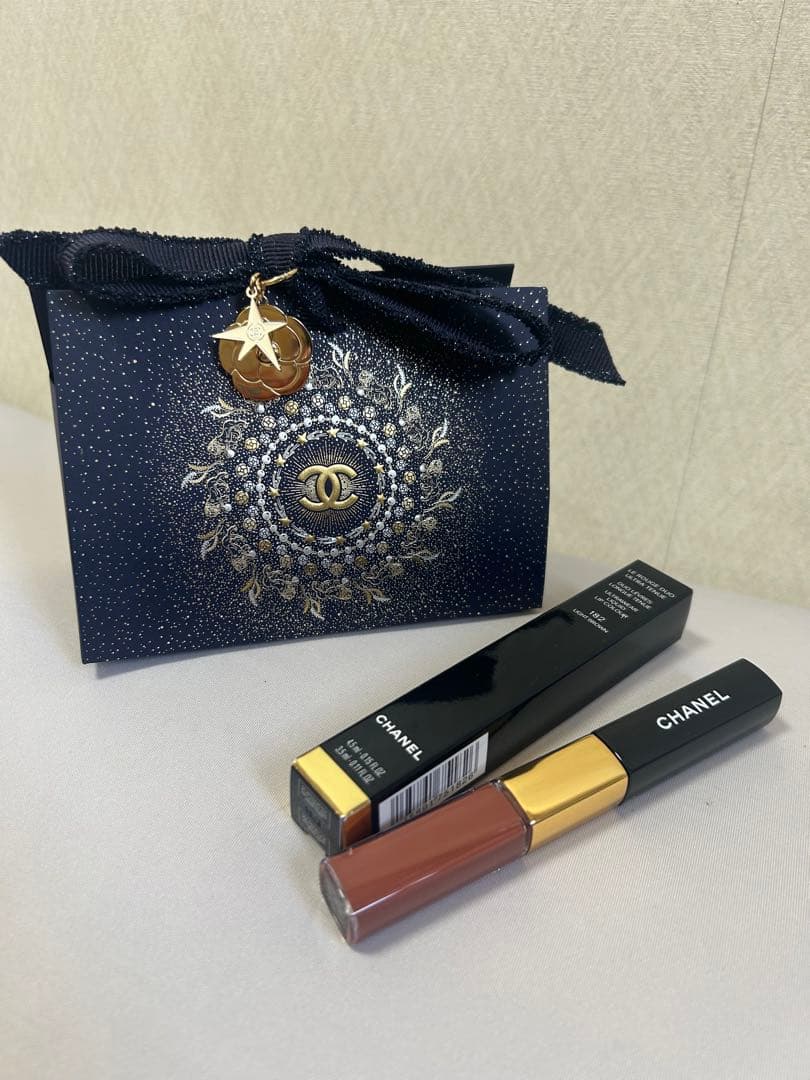 新品CHANEL ルルージュデュオウルトラトゥニュ 182 ライトブラウン