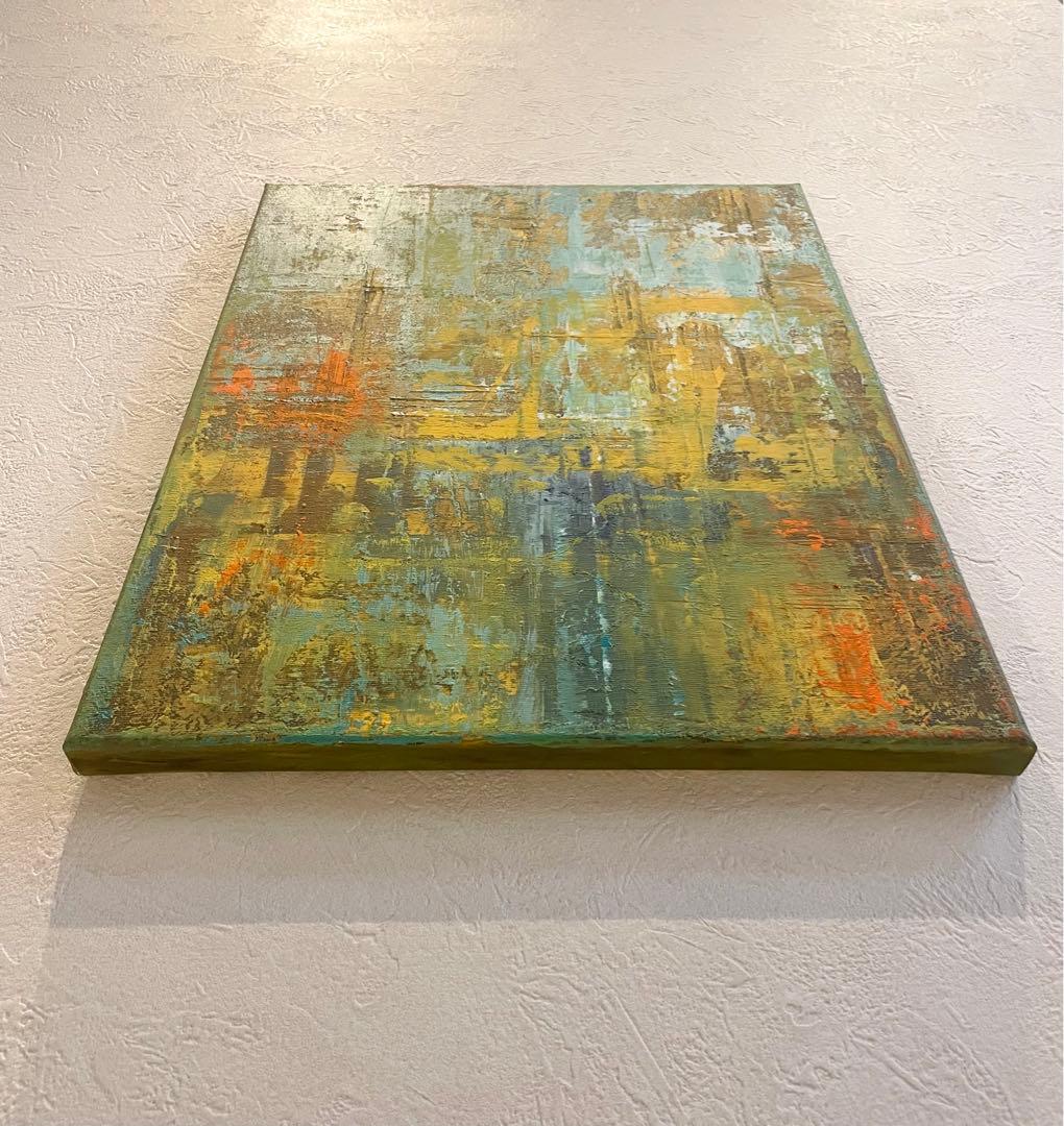 246 抽象画 アクリル画 アート 原画 北欧 キャンバスボード F6