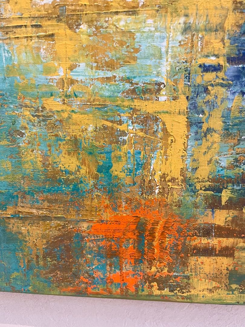 246 抽象画 アクリル画 アート 原画 北欧 キャンバスボード F6