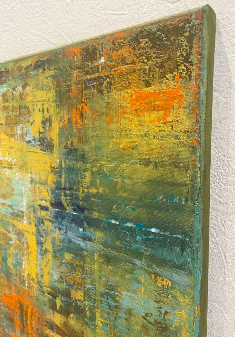 246 抽象画 アクリル画 アート 原画 北欧 キャンバスボード F6