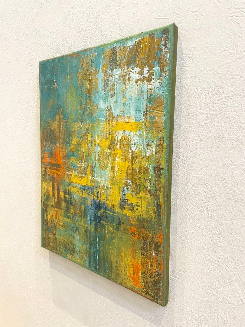 246 抽象画 アクリル画 アート 原画 北欧 キャンバスボード F6