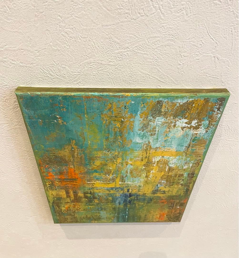 246 抽象画 アクリル画 アート 原画 北欧 キャンバスボード F6