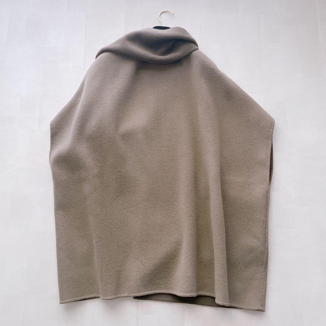 美品✨近年 ルームエイト ラップストールコート リバーシブル ダブルフェイス