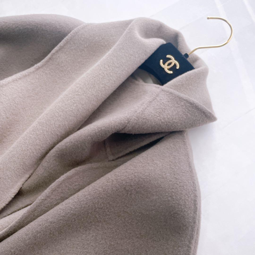 美品✨近年 ルームエイト ラップストールコート リバーシブル ダブルフェイス