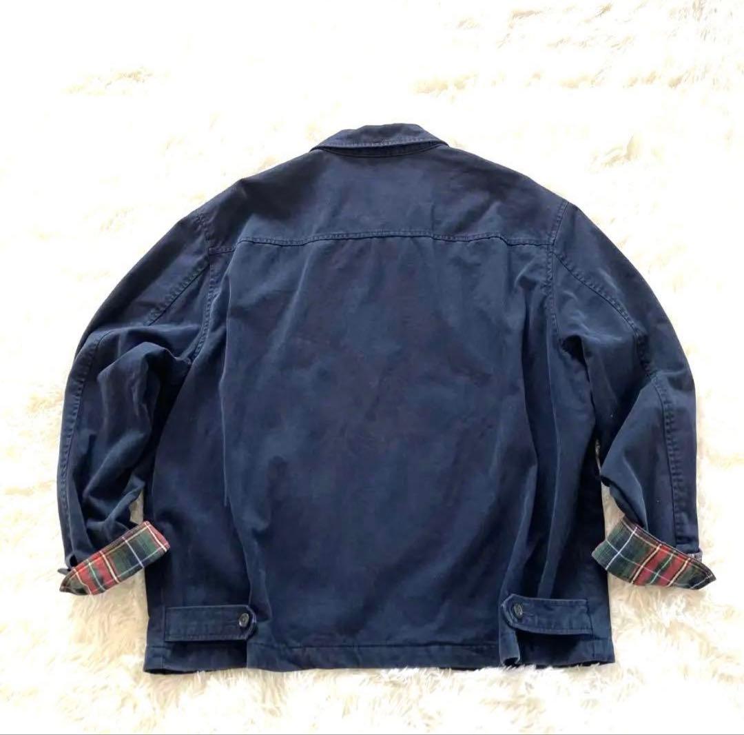 ポロラルフローレン　スウィングトップ ネイビー　赤チェック