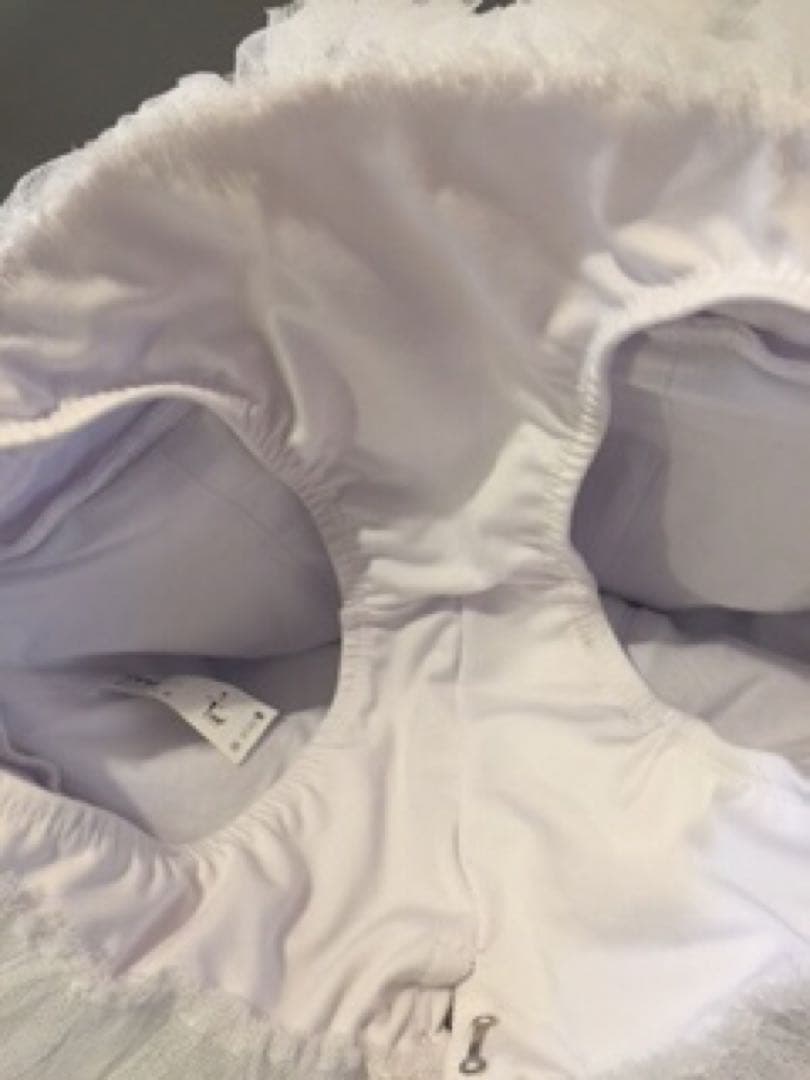 大人練習用7層チュチュパンツ付きオペラー チュチュボン(白)サイズ :Ｌ