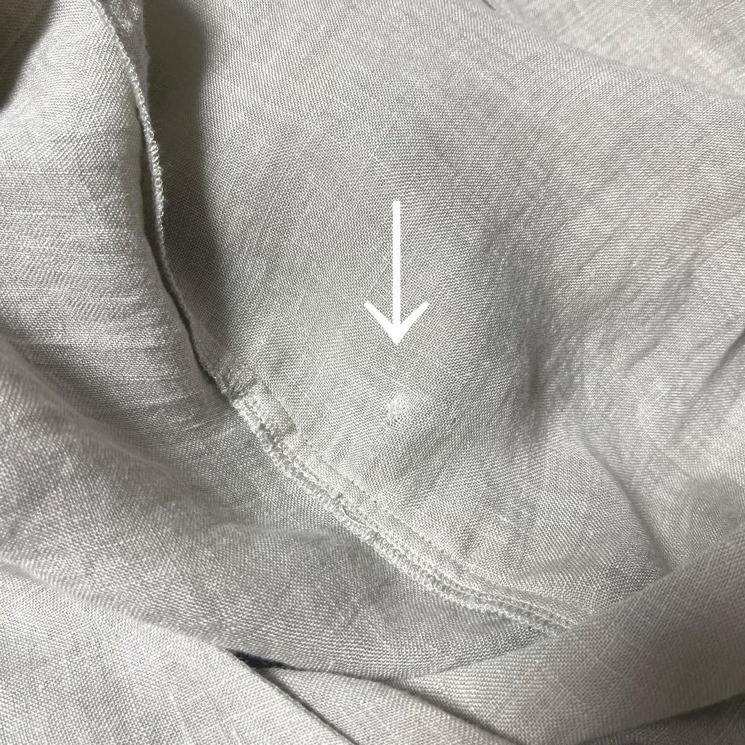 evam eva リネン カシュクール ワンピース ロング 八分袖