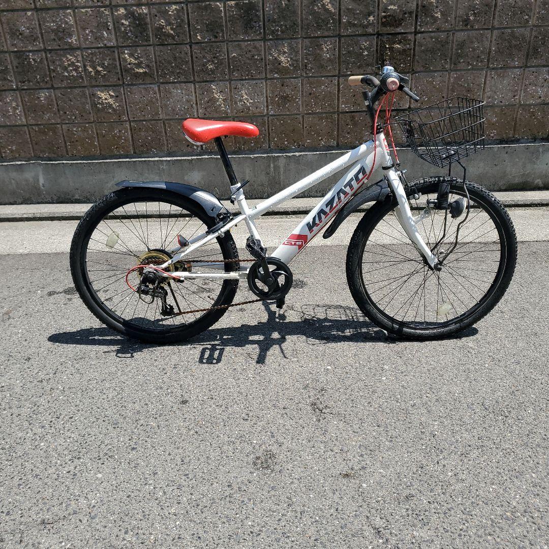 【直接引取限定　大阪】マウンテンバイク 24インチ 前カゴ付き 子供用