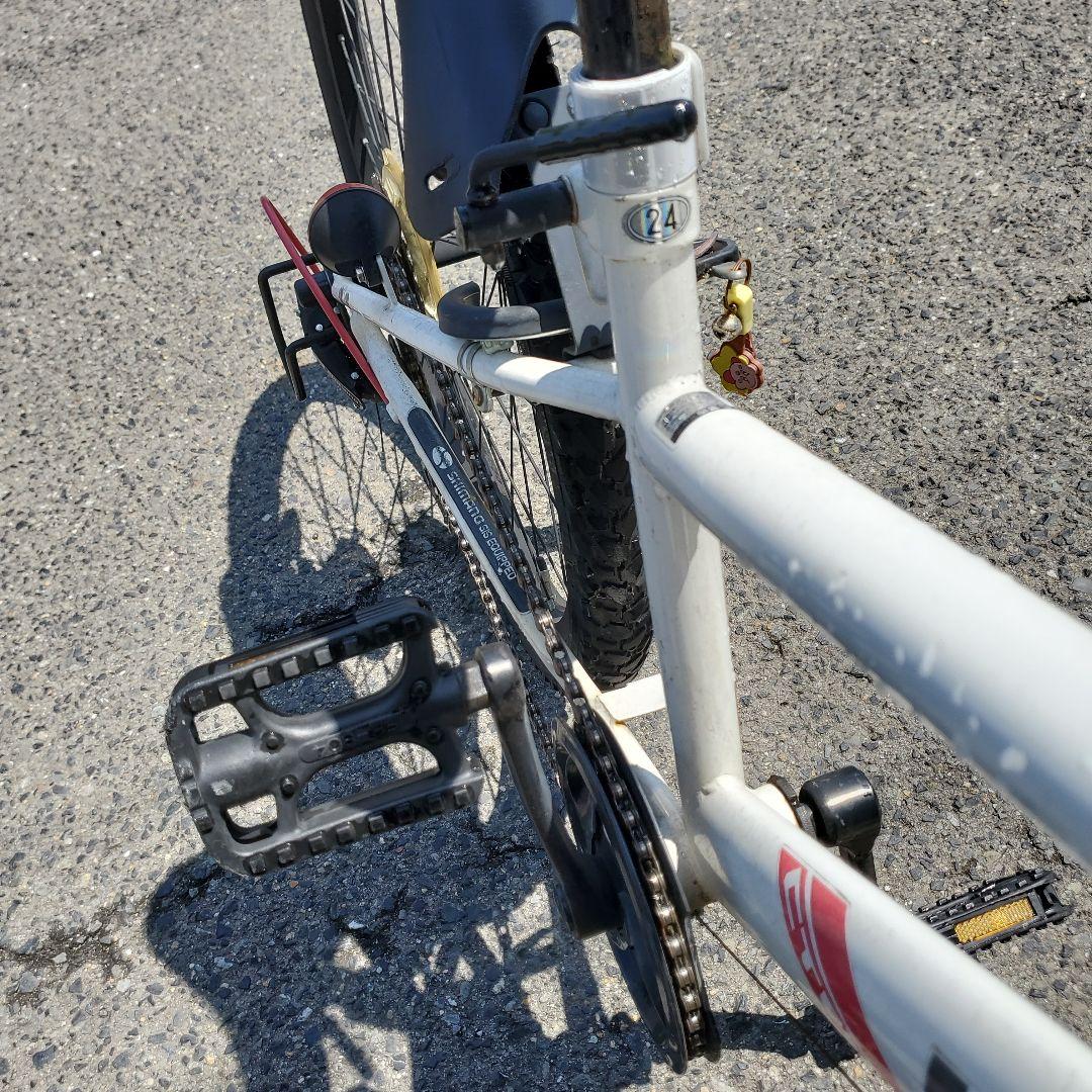 【直接引取限定　大阪】マウンテンバイク 24インチ 前カゴ付き 子供用