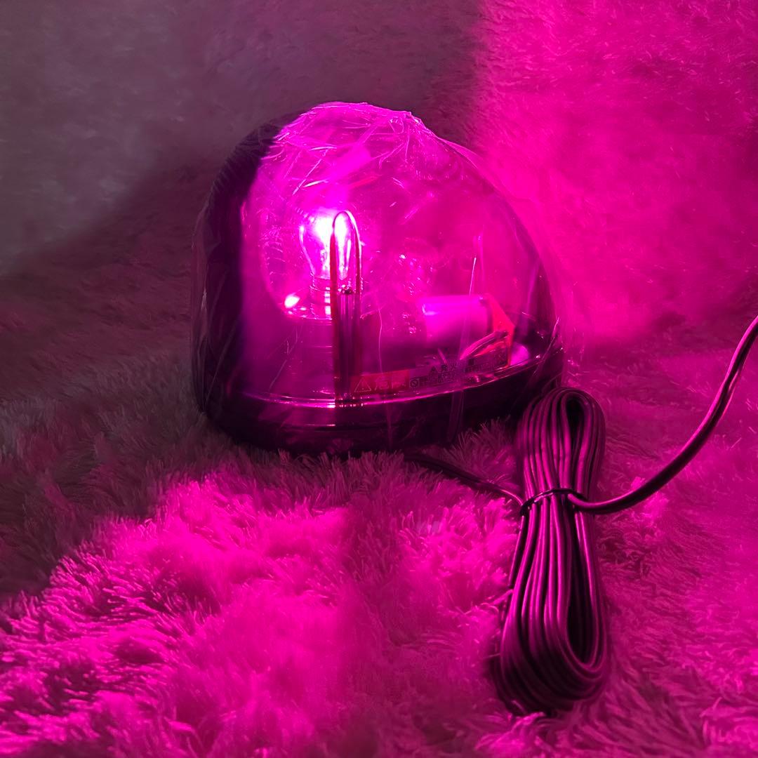 【未使用品】 パトライト　回転灯　KW-12　紫色　パープル　DC12V