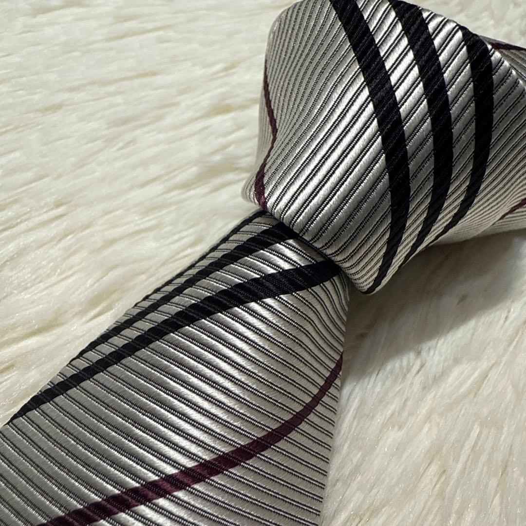 【未使用級】Burberry ネクタイ　高級シルク　ノバチェック　ホースロゴ