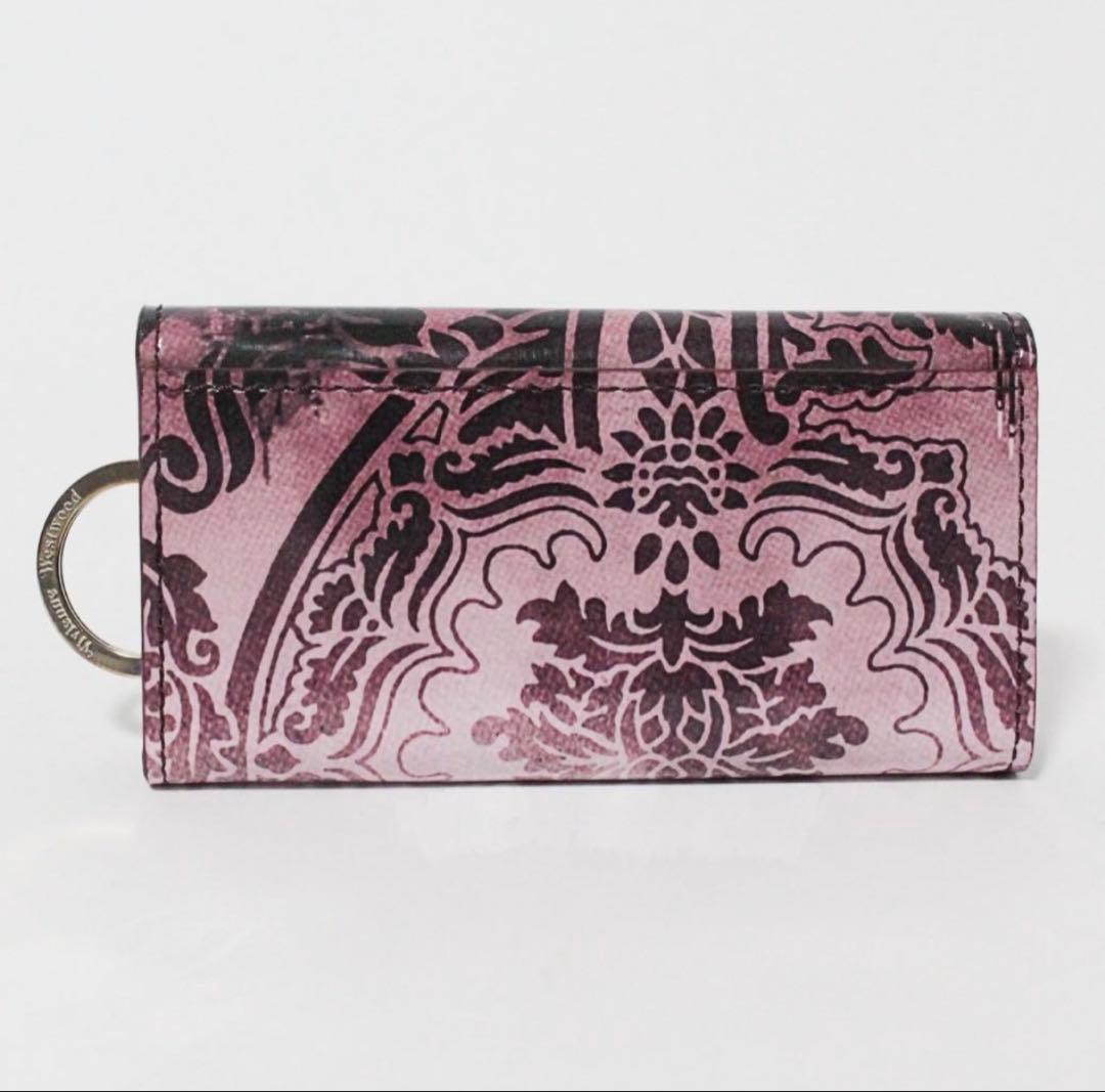 ヴィヴィアンウエストウッド ロンドンブリッジ エナメルレザーキーケース 紫