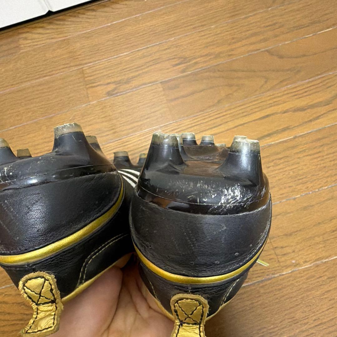 仮*ガ様 adidas サッカー ブラック/ホワイト/ゴールド adipure