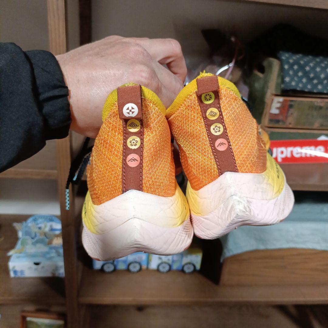 ナイキNIKE アルファフライネクスト% 27.5cmオレンジ×黒