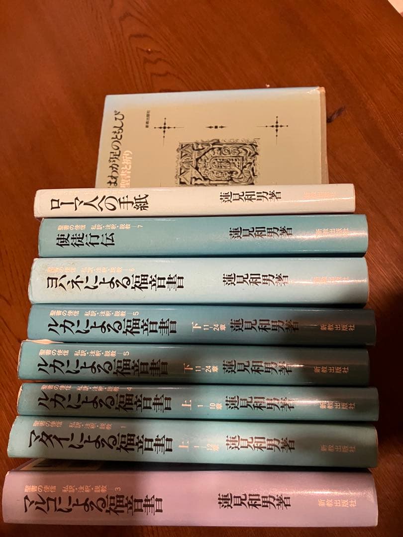 大変貴重なものです　新約聖書　註解書セット　蓮見和男著　四福音書他
