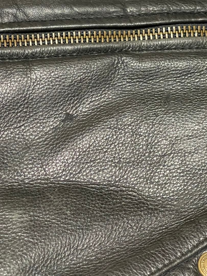 90s chevignon レザーダウンボンバージャケット　a-2 g-1