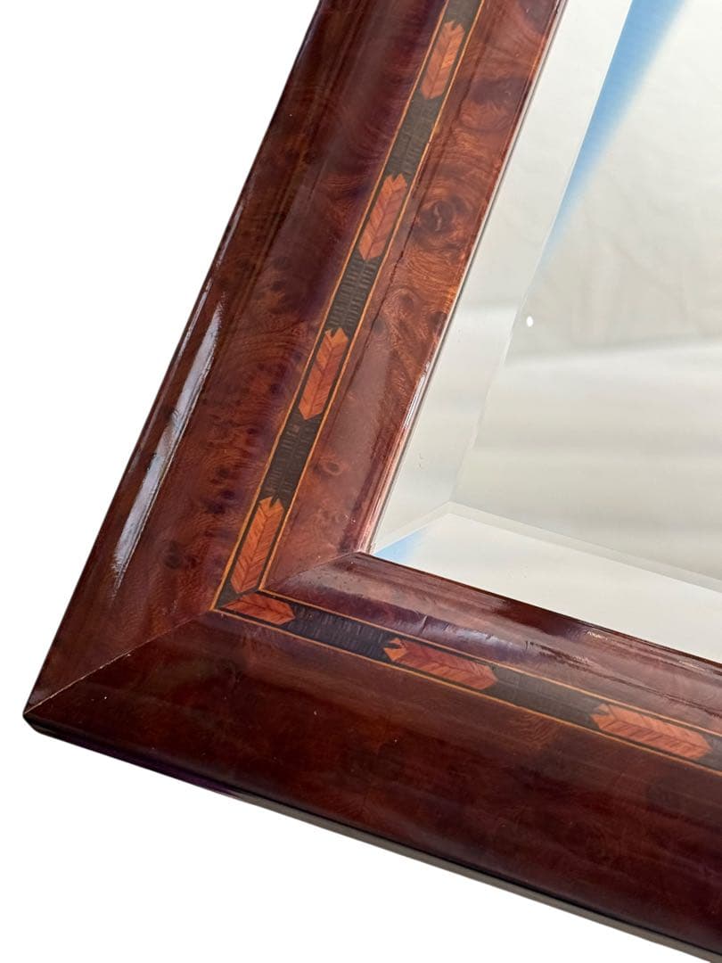 KZ013 高級象嵌縁取り　ウォールミラー　姿見　120cm