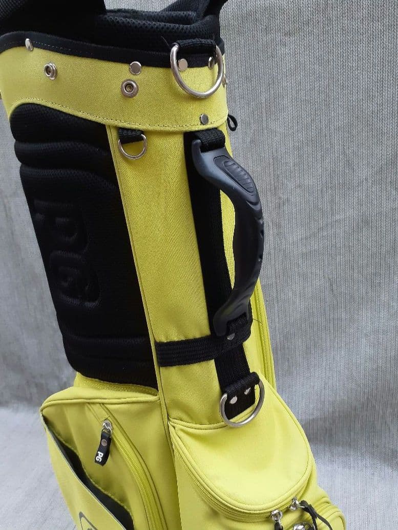 PEARLY GATES 蛍光イエロー スタンド式 キャディバック