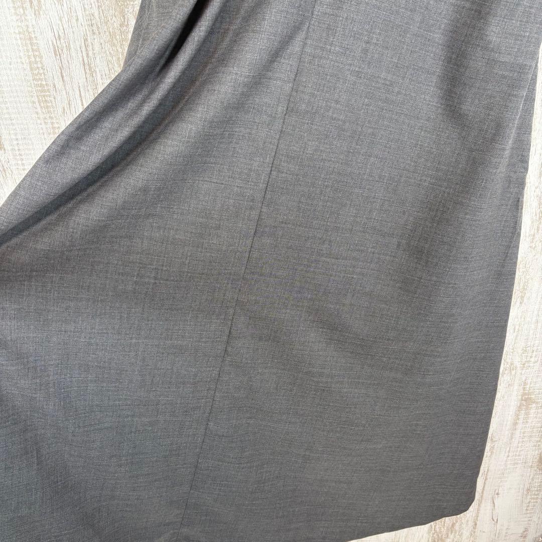 24SS かぐれ Vネック ウール ノースリーブ Aライン ロングワンピース