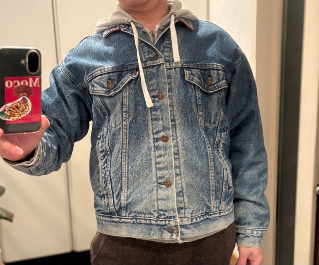 【希少】90s USA Levi's 70417 ネルライナー デニムM