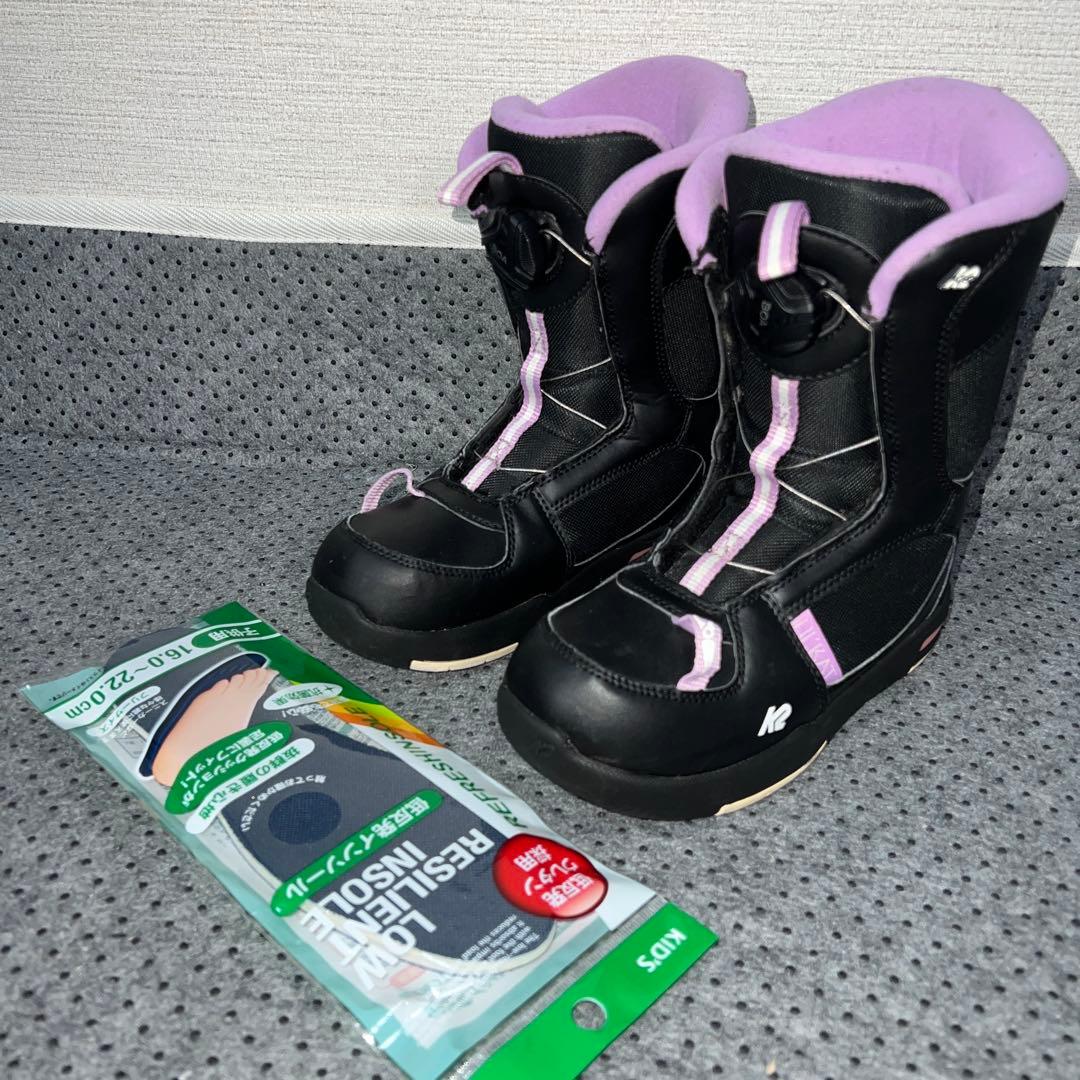 ５回使用 キッズスノーボード 100cm SPOON×バイン×BOAブーツ