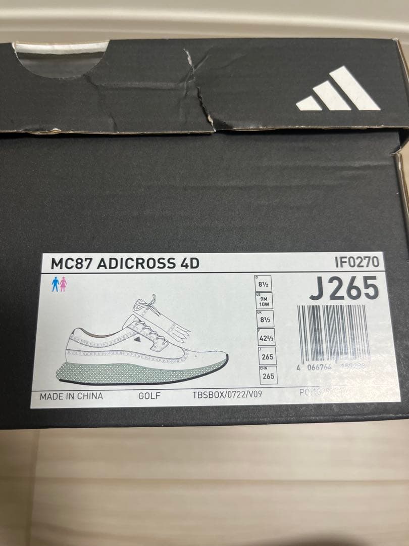 新品　MC87 アディクロス スパイクレス　GOLF ゴルフシューズ　26.5